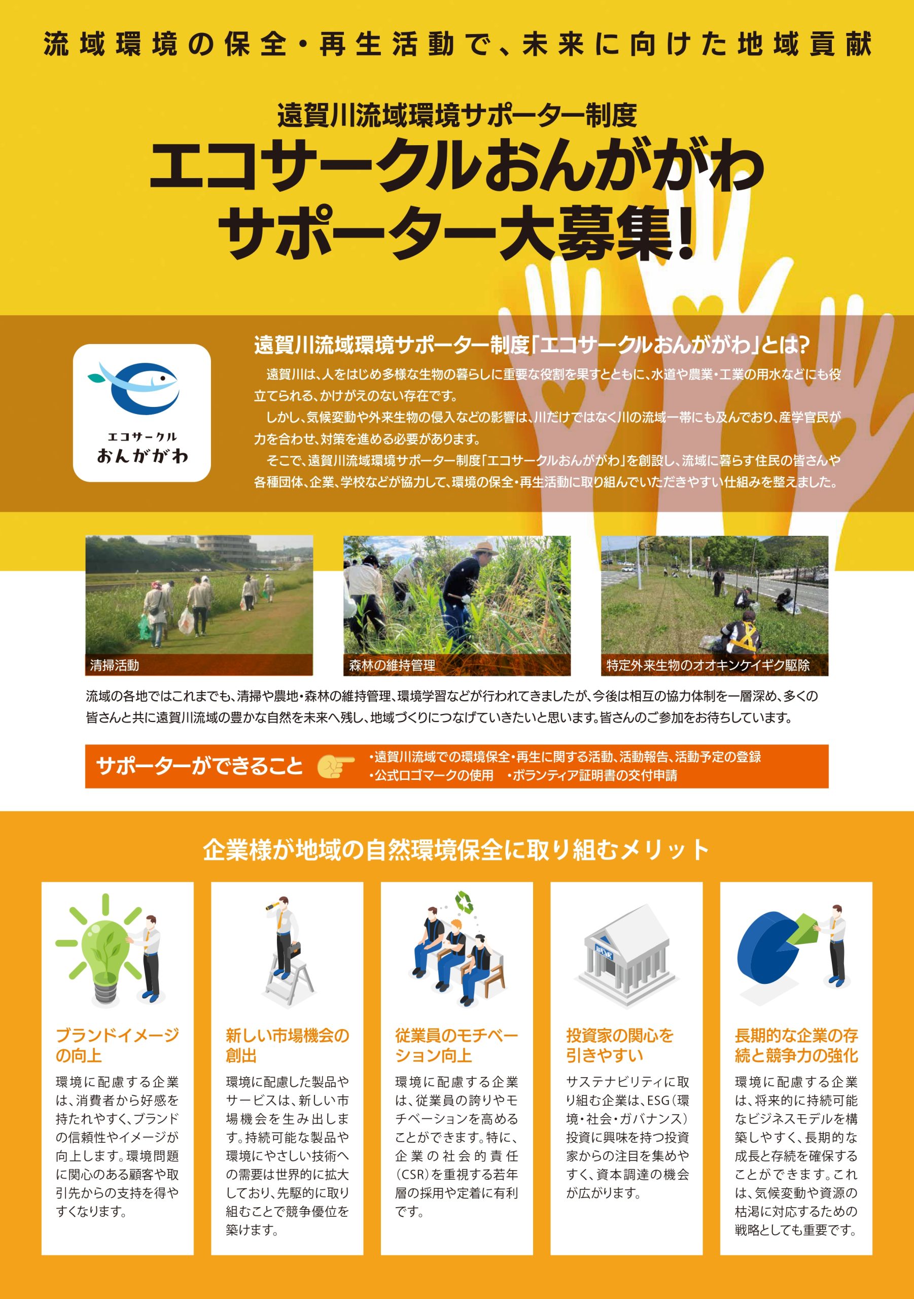 遠賀川流域環境サポーター制度「エコサークルおんががわ」 - 飯塚商工会議所